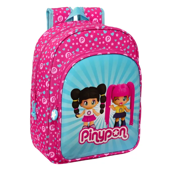 Koululaukku Pinypon Sininen Pinkki 26 x 34 x 11 cm
