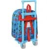 Skolas mugursoma ar riteņiem PJ Masks Zils 22 x 27 x 10 cm