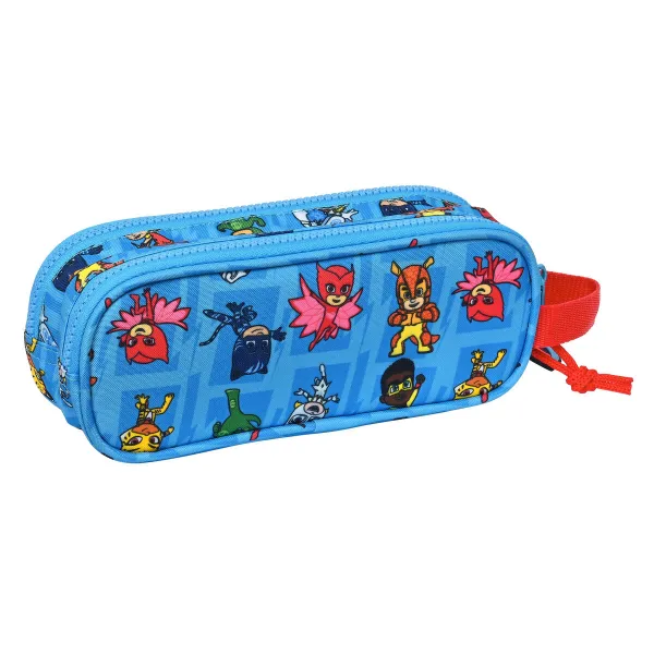 Kaksilokeroinen laukkku PJ Masks Sininen 21 x 8 x 6 cm