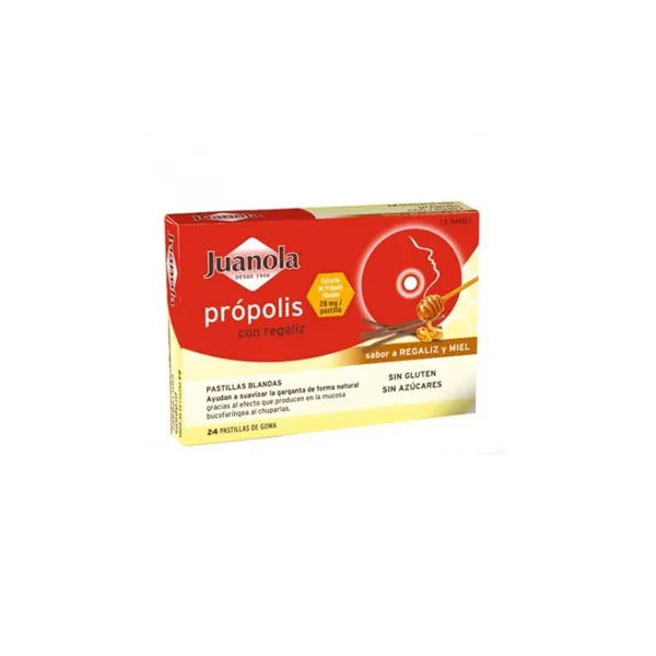 Juanola Propolis And Licorice Soft Tabs 24 Units