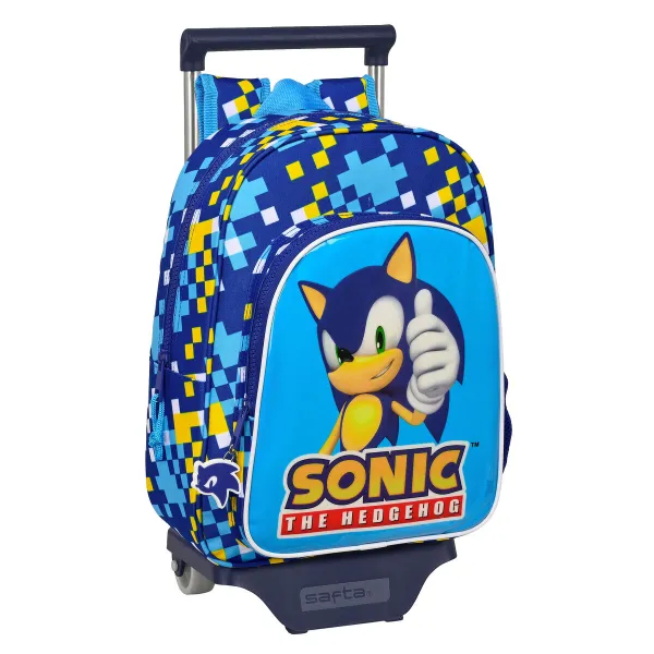 Reppu pyörillä Sonic Speed 26 x 34 x 11 cm Sininen