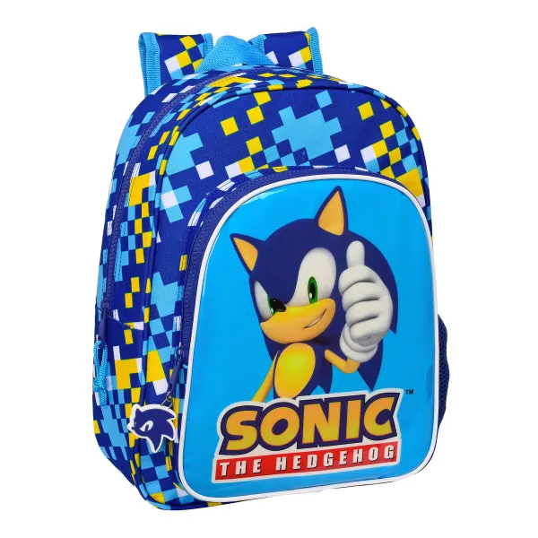 Школьный рюкзак Sonic Speed 26 x 34 x 11 cm Синий