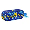 Divkāršs futrālis Sonic Speed Zils 21 x 8 x 6 cm