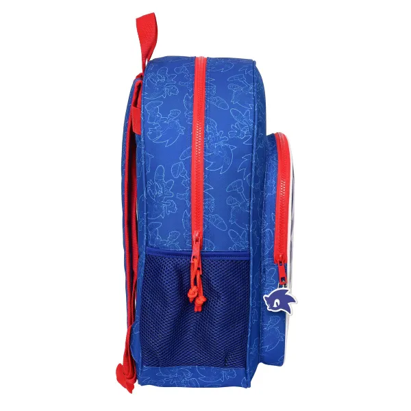 Kooliseljakott Sonic Let's roll Meresinine 33 x 42 x 14 cm