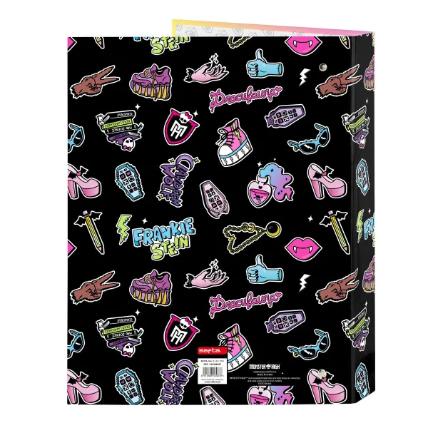 Gredzenveida stiprinājums Monster High Creep Daudzkrāsains Lapa