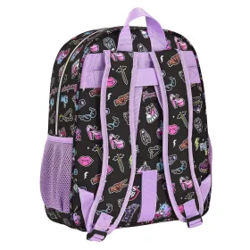 Школьный рюкзак Monster High Creep Чёрный 32 x 38 x 12 cm