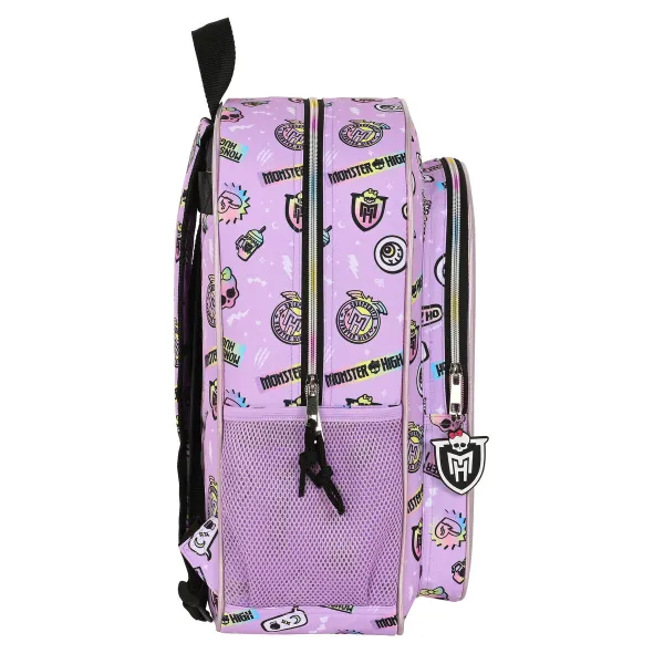 Skolas soma Monster High Best boos Ceriņš 33 x 42 x 14 cm