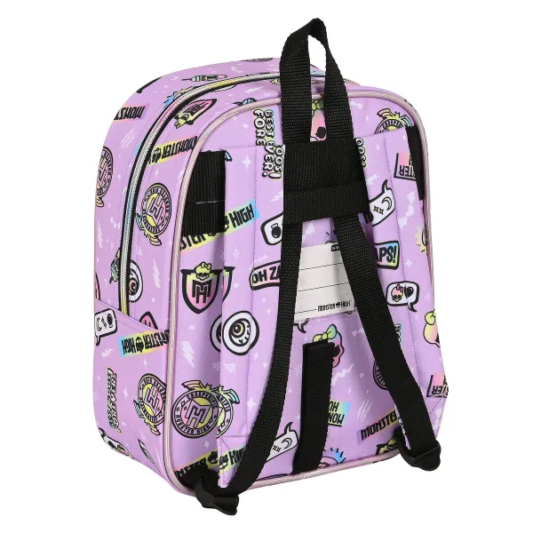 Skolas soma Monster High Best boos Ceriņš 22 x 27 x 10 cm