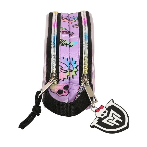 Kaksilokeroinen laukkku Monster High Best boos Liila 21 x 8 x 6 cm