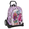 School Rucksack with Wheels Monster High Best boos Lilac 33 x 42 x 14 cm