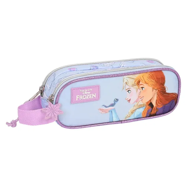 Dvigubas penalas Frozen Believe Alyvinė 21 x 8 x 6 cm