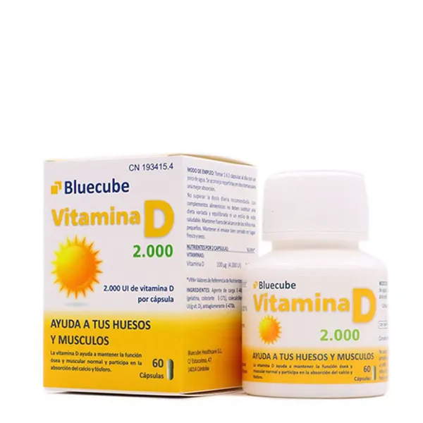 Bluecube Vitamin D 2000 60 Capsules