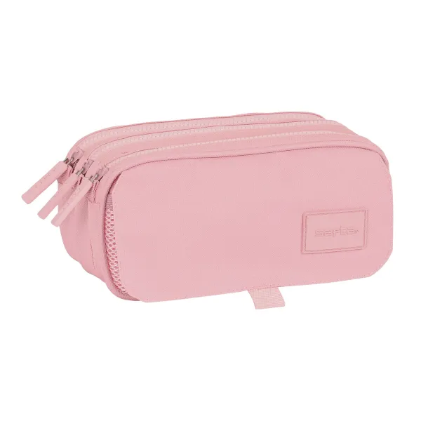 Kolmilokeroinen laukku Safta 21,5 x 10 x 8 cm Pinkki