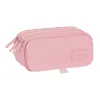 Kolmilokeroinen laukku Safta 21,5 x 10 x 8 cm Pinkki