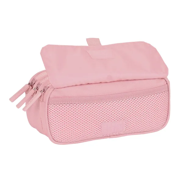Kolmilokeroinen laukku Safta 21,5 x 10 x 8 cm Pinkki