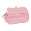 Kolmilokeroinen laukku Safta 21,5 x 10 x 8 cm Pinkki