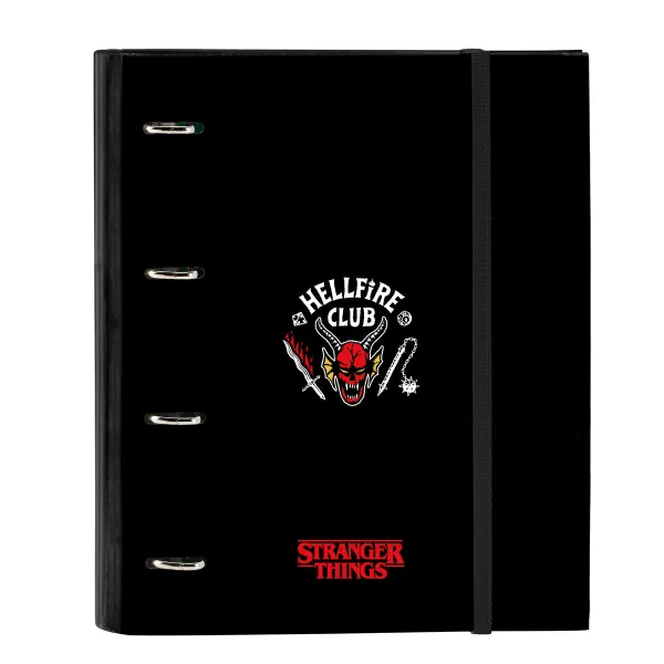Gredzenveida stiprinājums Stranger Things Melns 27 x 32 x 3.5 cm