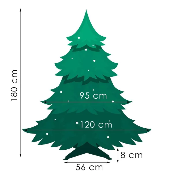 Caucasian snow fir Springos CT0124 180cm