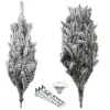 Artificial Caucasian Christmas tree with snow Springos CT0125, 220 cm, with stand.