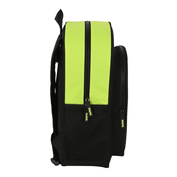 Skolas soma Real Betis Balompié 32 x 38 x 12 cm Melns Kaļķi