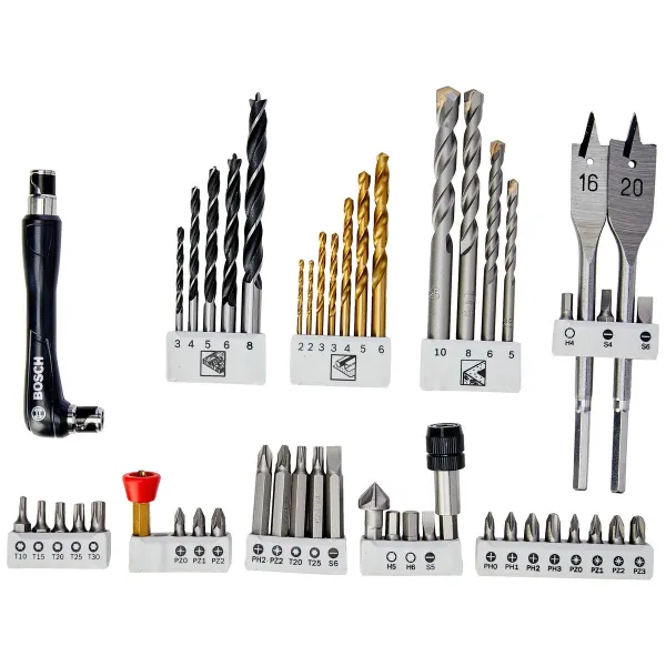 Drill bits and tits set BOSCH 49 Tükid, osad