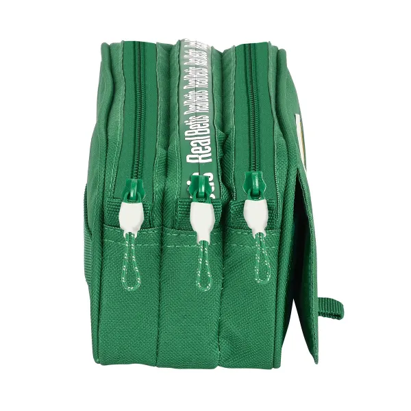 Divkāršs futrālis Real Betis Balompié Zaļš 21,5 x 10 x 8 cm
