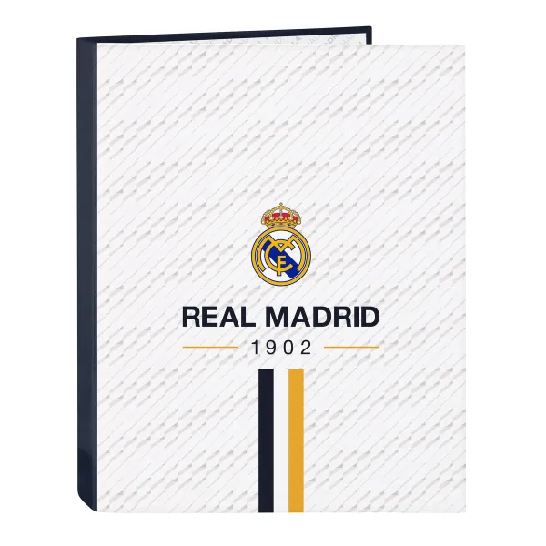 Žiedinis segtuvas Real Madrid C.F. Balta A4 26.5 x 33 x 4 cm