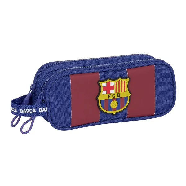 Divkāršs futrālis F.C. Barcelona Sarkans Tumši Zils 21 x 8 x 6 cm
