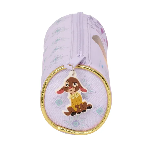 Цилиндрический школьный пенал Wish Лиловый 20 x 7 x 7 cm