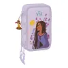 Тройной пенал Wish Лиловый 12.5 x 19.5 x 5.5 cm (36 Предметы)