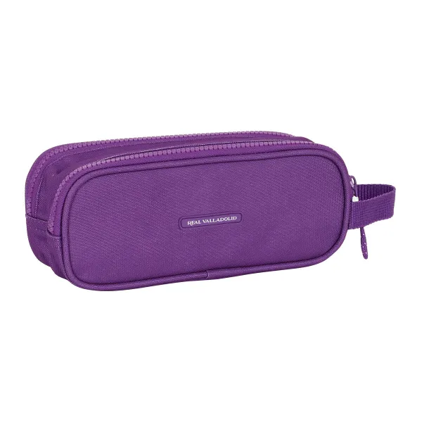 Kaksilokeroinen laukkku Real Valladolid C.F. Valkoinen Purppura 21 x 8 x 6 cm