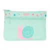 School Case Safta Caracol Snail Turquoise 23 x 16 x 3 cm