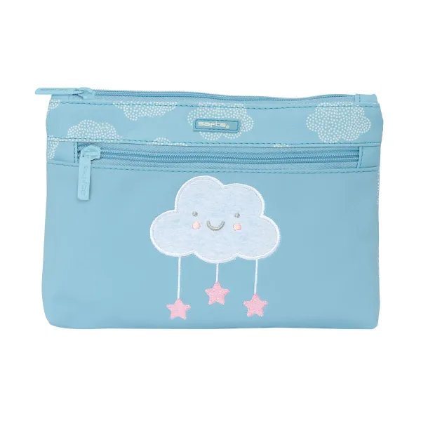 Penālis Safta Nube Mākoņi Zils 23 x 16 x 3 cm