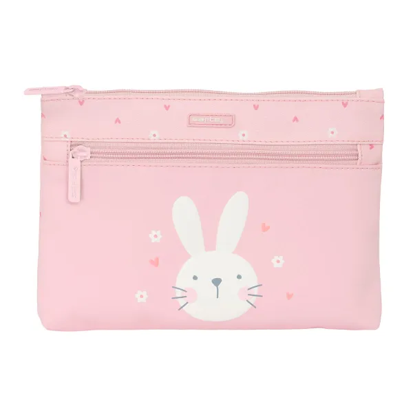 Penālis Safta Bunny Trusis Rozā 23 x 16 x 3 cm
