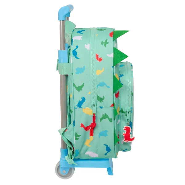 Skolas mugursoma ar riteņiem Peppa Pig George Piparmētra 26 x 34 x 11 cm