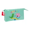 Kaksilokeroinen laukkku Peppa Pig George Mintunvihreä 22 x 12 x 3 cm