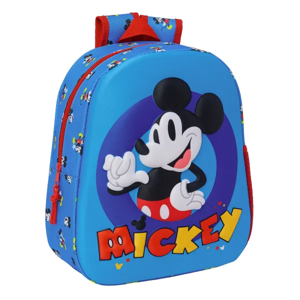 Skolas soma Mickey Mouse Clubhouse Zils 27 x 33 x 10 cm