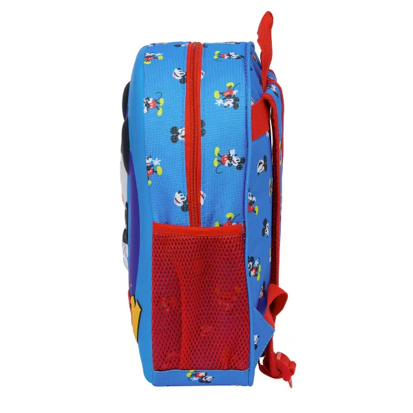 Skolas soma Mickey Mouse Clubhouse Zils 27 x 33 x 10 cm