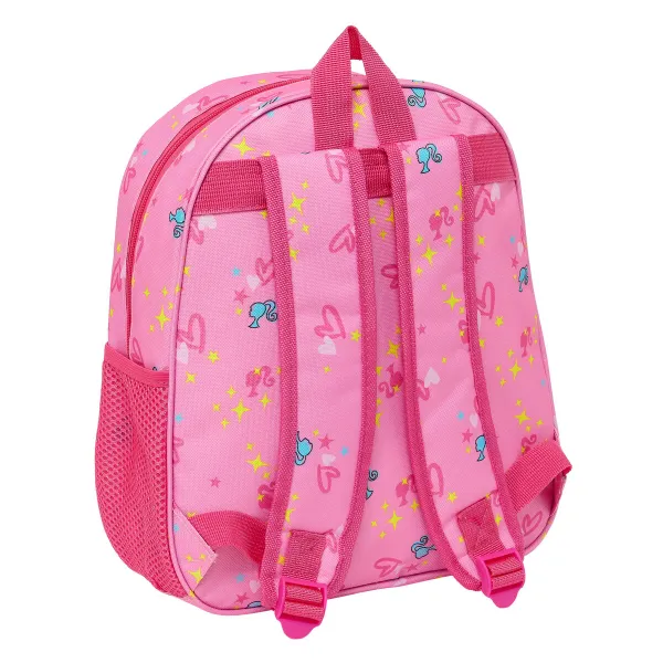 Школьный рюкзак 3D Barbie Розовый Фуксия 27 x 33 x 10 cm