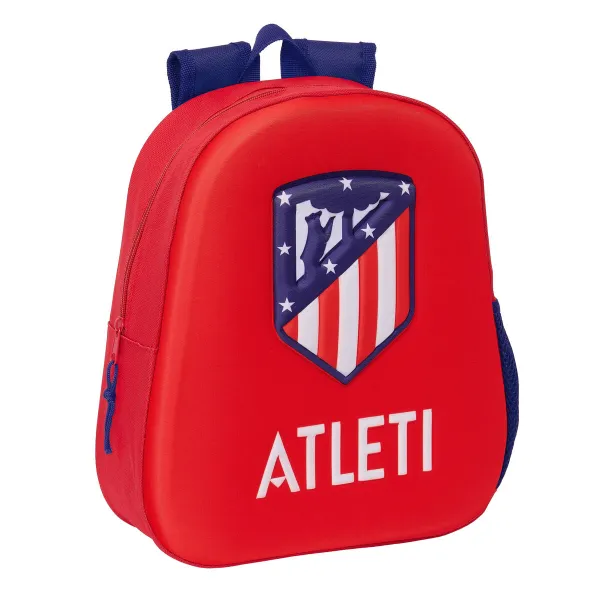 3D Koululaukku Atlético Madrid Punainen 27 x 33 x 10 cm