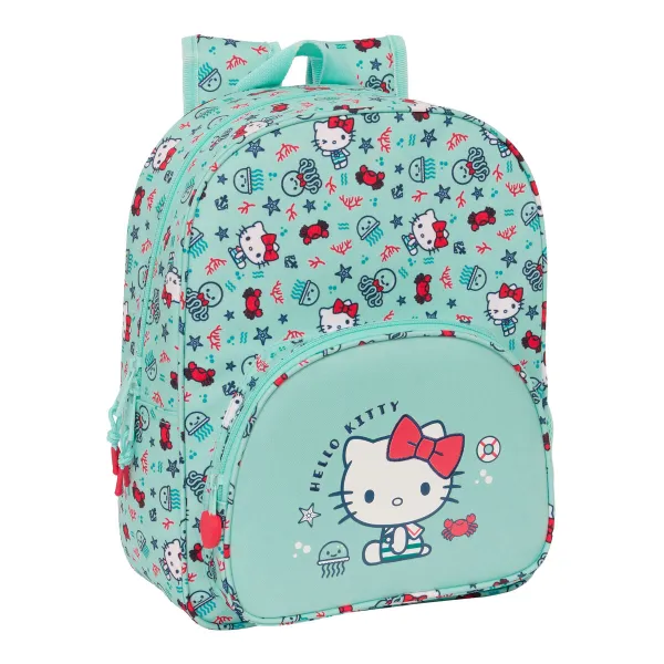 Koululaukku Hello Kitty Sea lovers Turkoosi 26 x 34 x 11 cm