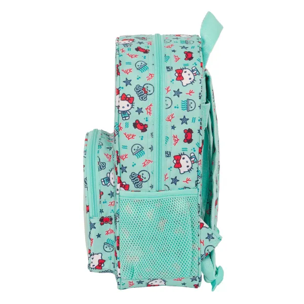 Koululaukku Hello Kitty Sea lovers Turkoosi 26 x 34 x 11 cm