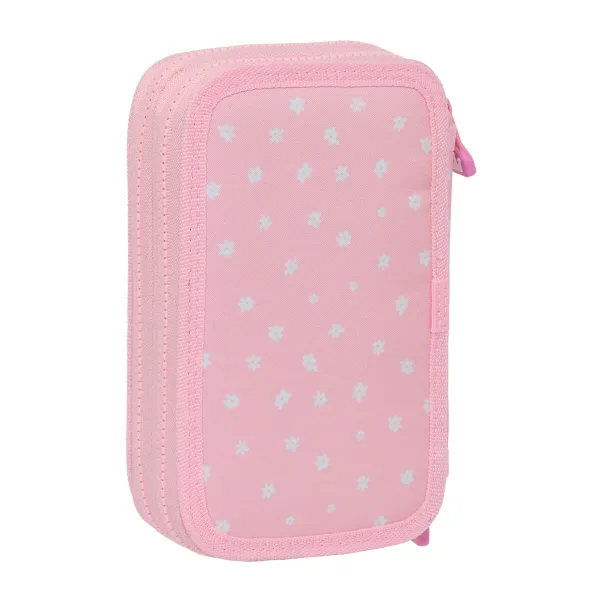 Double zīmuļu futrālis Glow Lab Sweet home Rozā 12.5 x 19.5 x 4 cm (28 Daudzums)