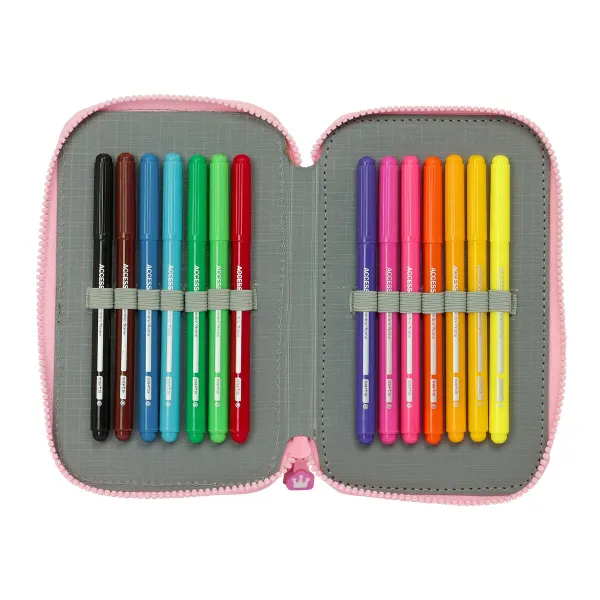 Tuplapenaali Glow Lab Sweet home Pinkki 12.5 x 19.5 x 4 cm (28 Kappaletta)