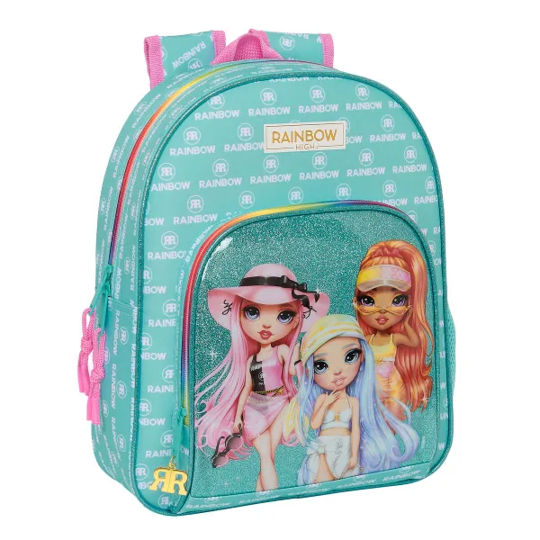 Skolas soma Rainbow High Paradise Tirkīzs 28 x 34 x 10 cm