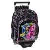 Школьный рюкзак с колесиками Monster High Чёрный 28 x 34 x 10 cm