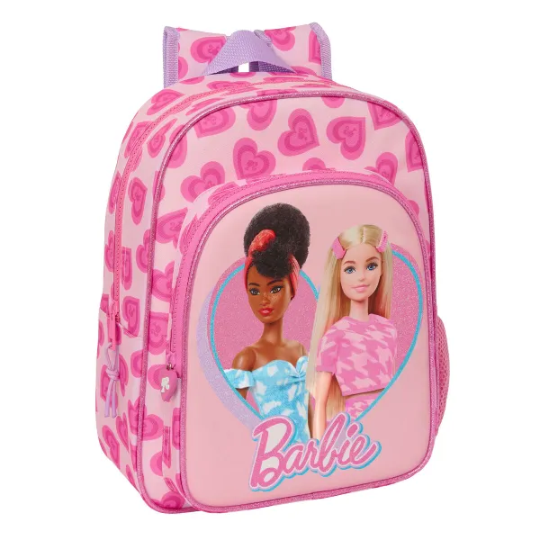 Mokyklinis krepšys Barbie Love Rožinė 26 x 34 x 11 cm