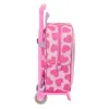Skolas mugursoma ar riteņiem Barbie Love Rozā 22 x 27 x 10 cm