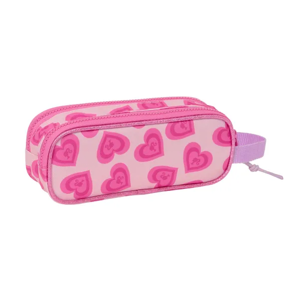 Двойной пенал Barbie Love Розовый 21 x 8 x 6 cm