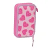 Tuplapenaali Barbie Love Pinkki 12.5 x 19.5 x 4 cm 28 Kappaletta
